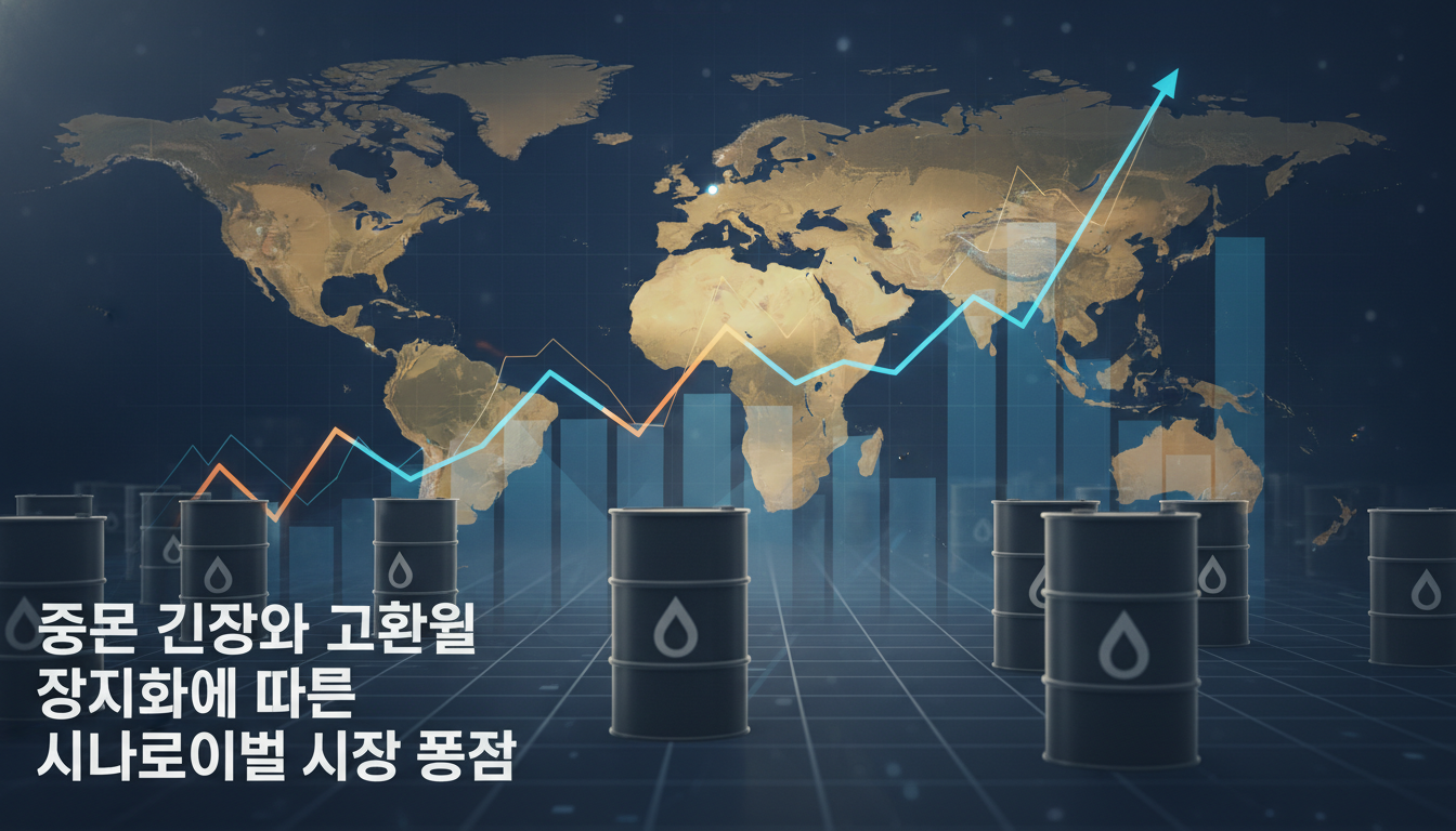 abstract financial chart overlay with crude oil barrels and global map concept, professional business stock...
