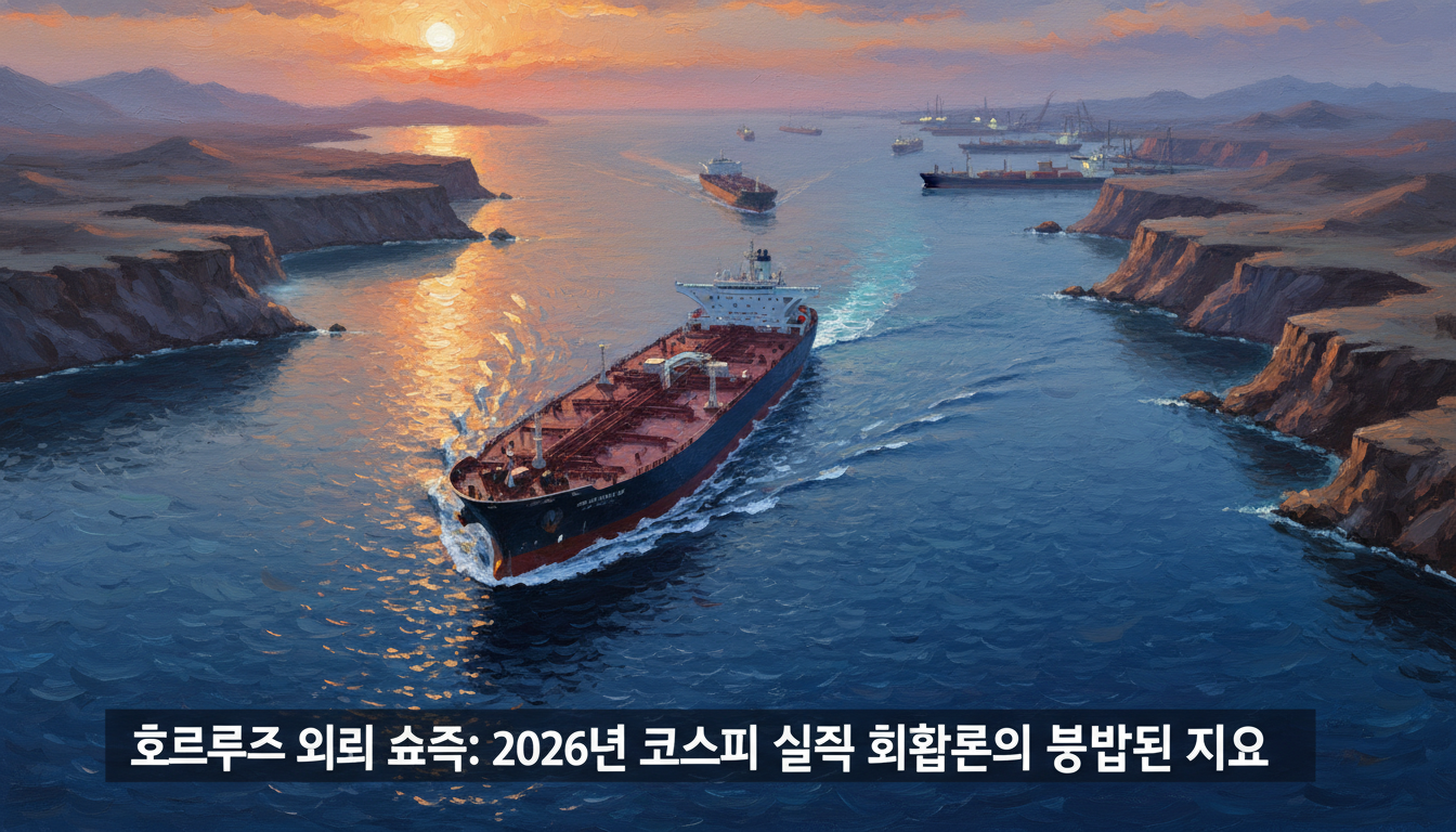 Oil tanker ship navigating through a narrow sea strait at dusk, aerial view, global supply chain concept