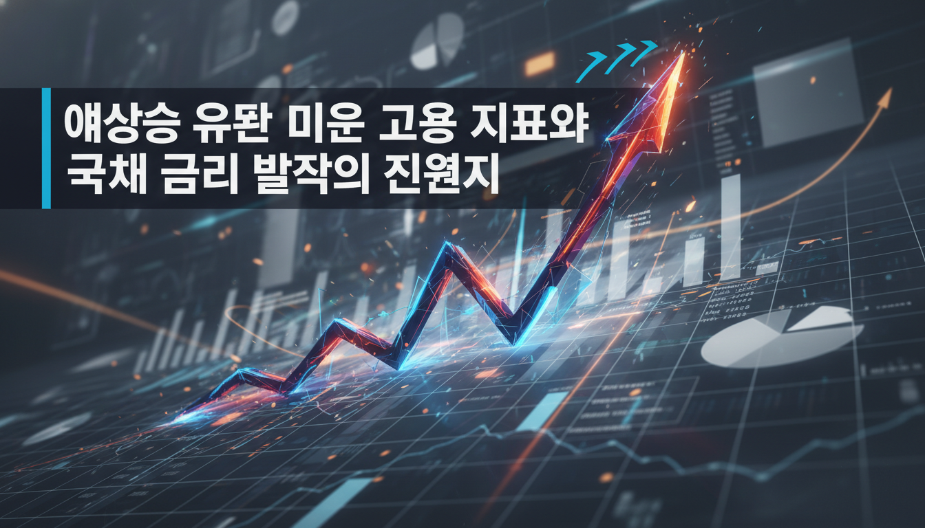 {'prompt': 'abstract financial chart showing sudden upward spike business data background', 'section_heading': '예상을 웃돈 미국...
