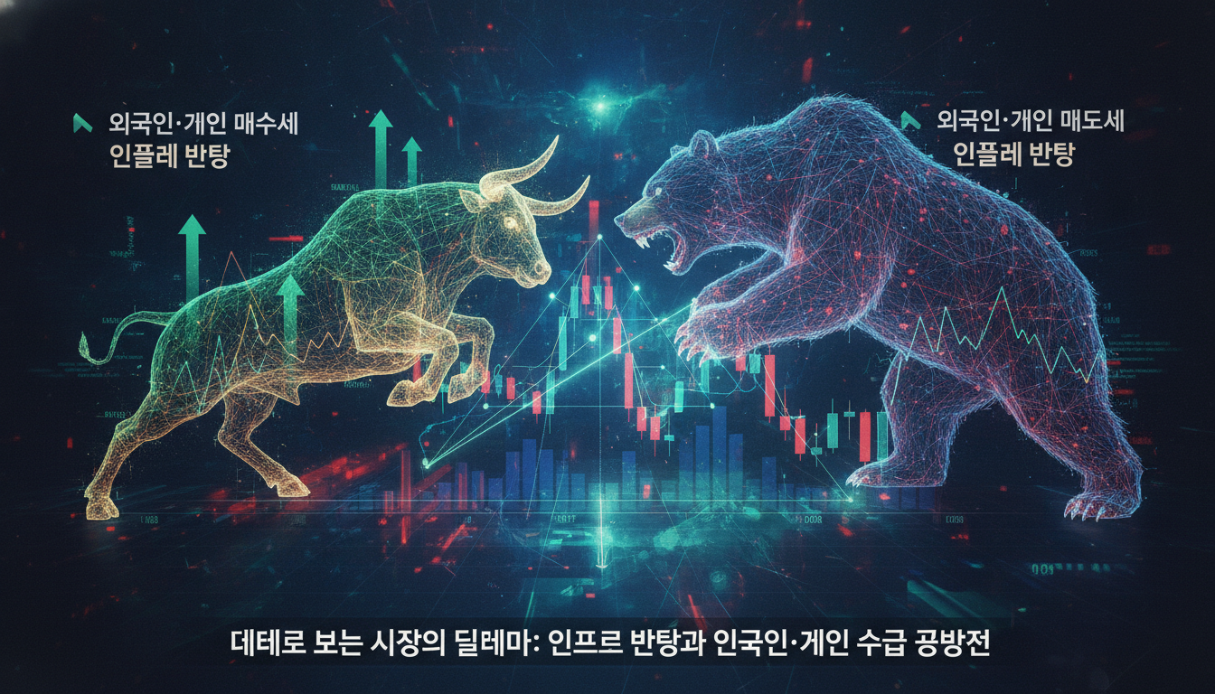 abstract stock market chart bull and bear opposing forces background