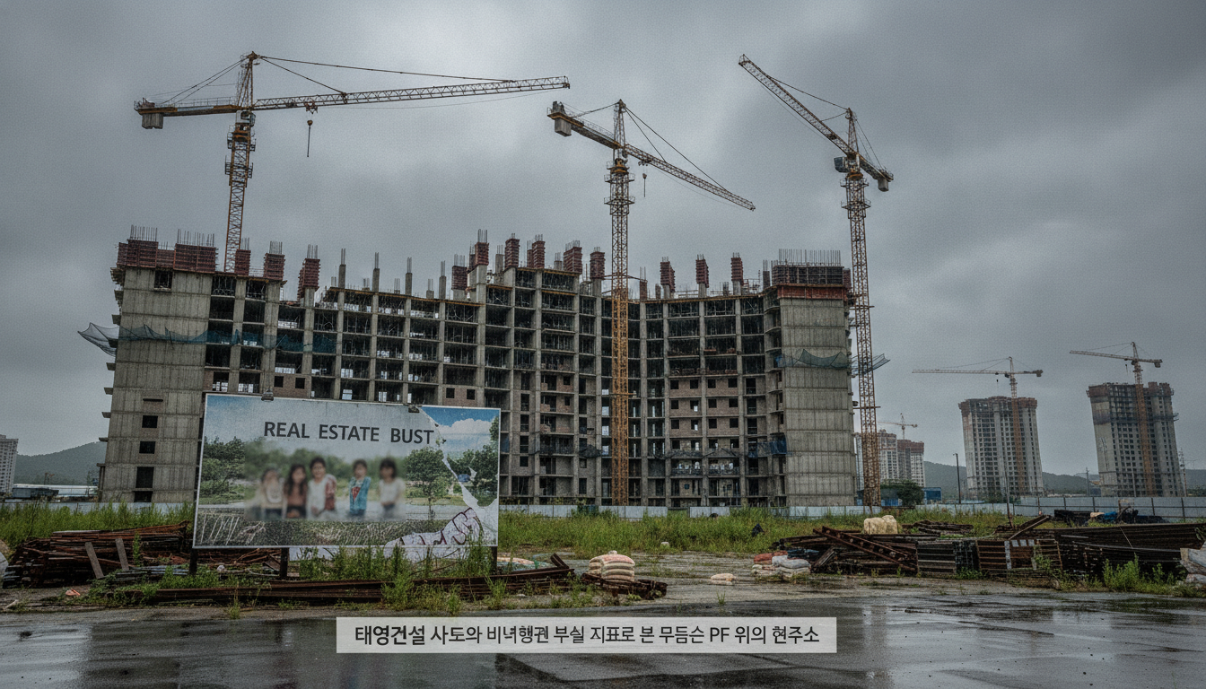 unfinished construction site with tower cranes against a gloomy cloudy sky real estate crisis concept