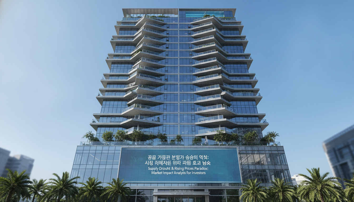 modern luxury high-rise apartment building exterior looking up at the sky, real estate investment concept...